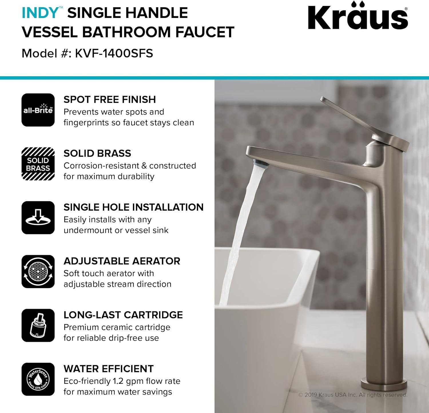 Indy Single Hole Bathroom Faucet