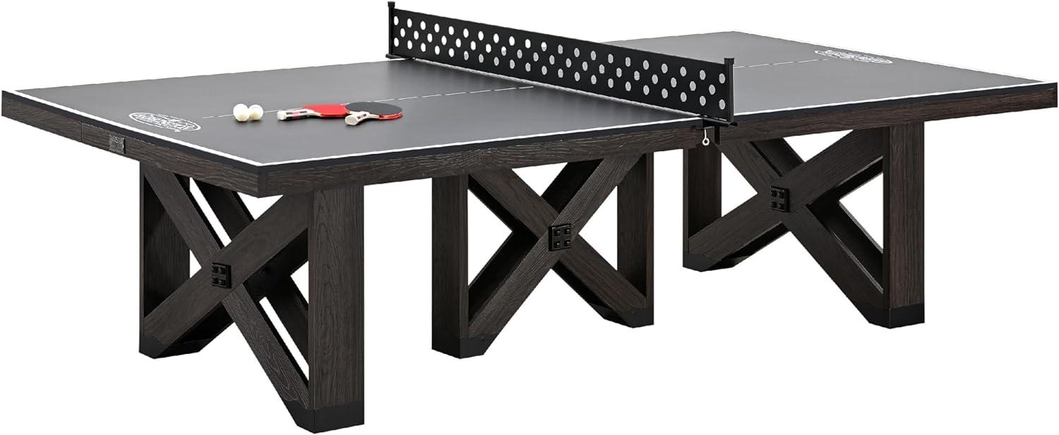 Barrington Fremont 9' Dark Wood Table Tennis Table with Metal Net