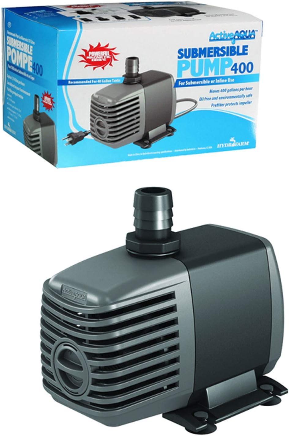 Hydrofarm Active Aqua Submersible Hydroponics Pond/Aquarium Water Pump