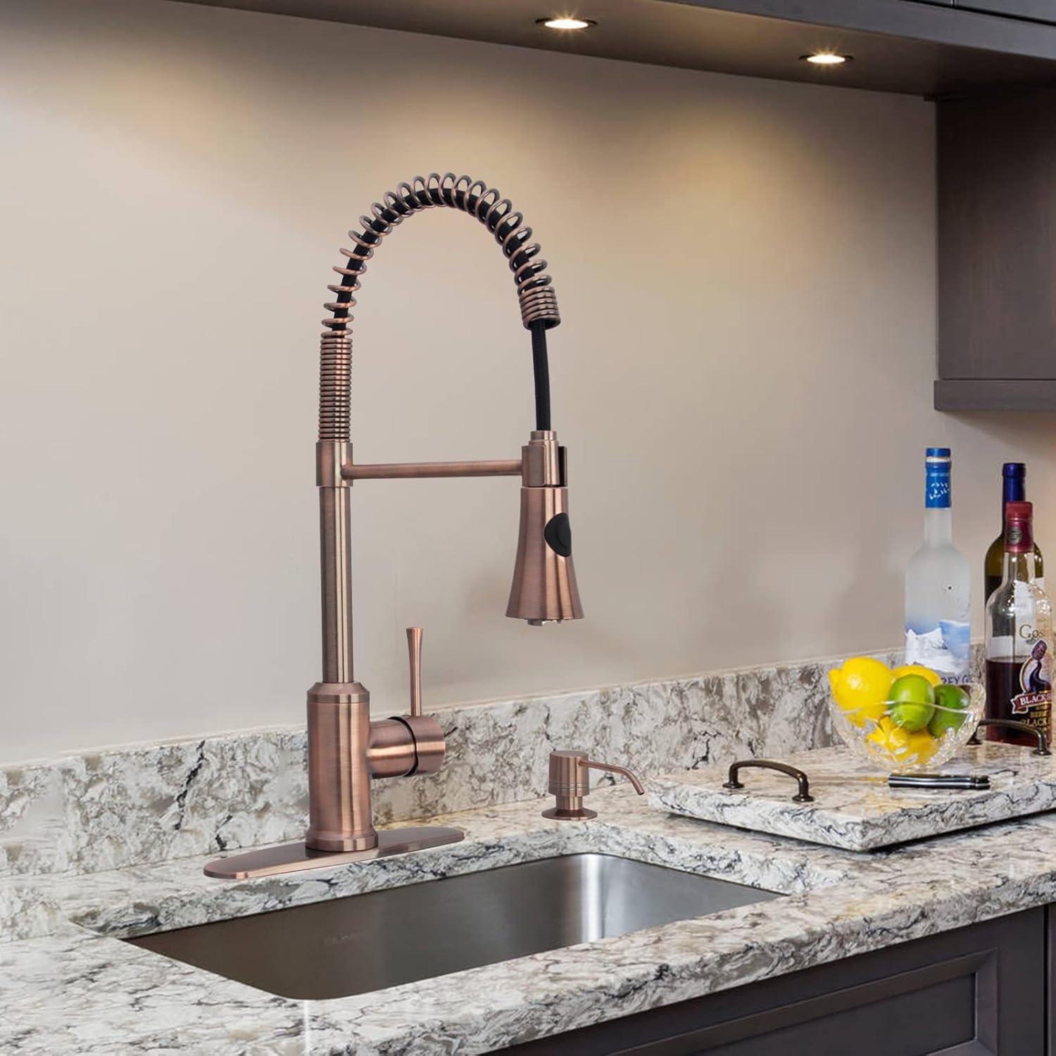 Pull Down Single Handle Kitchen Faucet