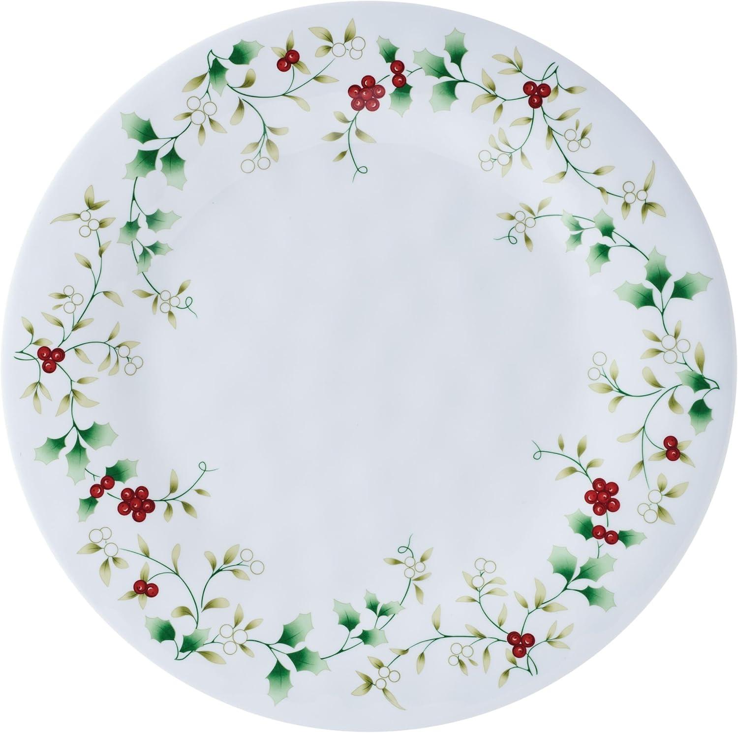 Winterberry Melamine Holiday Dinnerware Set, Service for 6