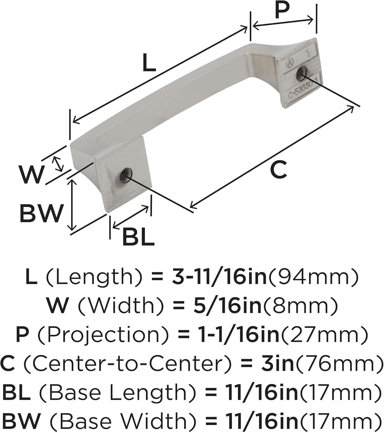 Mulholland 3" Center to Center Bar Pull