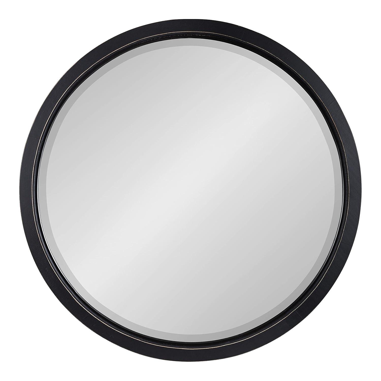18&#34; x 18&#34; Hogan Round Framed Decorative Wall Mirror White - Kate &#38; Laurel All Things Decor