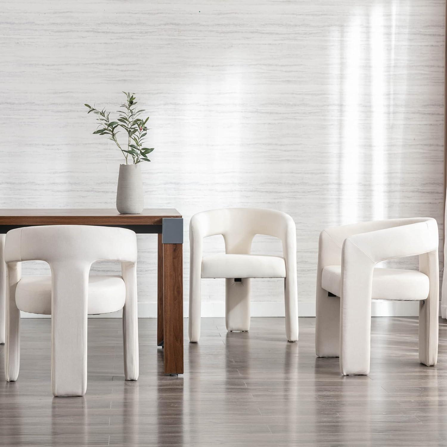 wahson office chair Modern Upholstered Barrel Dining Chairs (Set of 2)