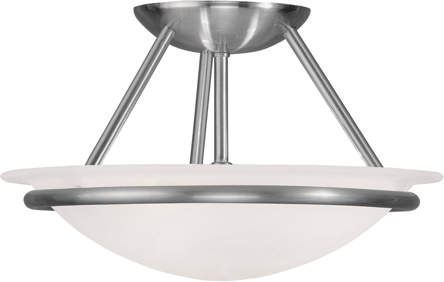 Livex Lighting - Newburgh - 2 Light Semi-Flush Mount in Modern Style - 12 Inches