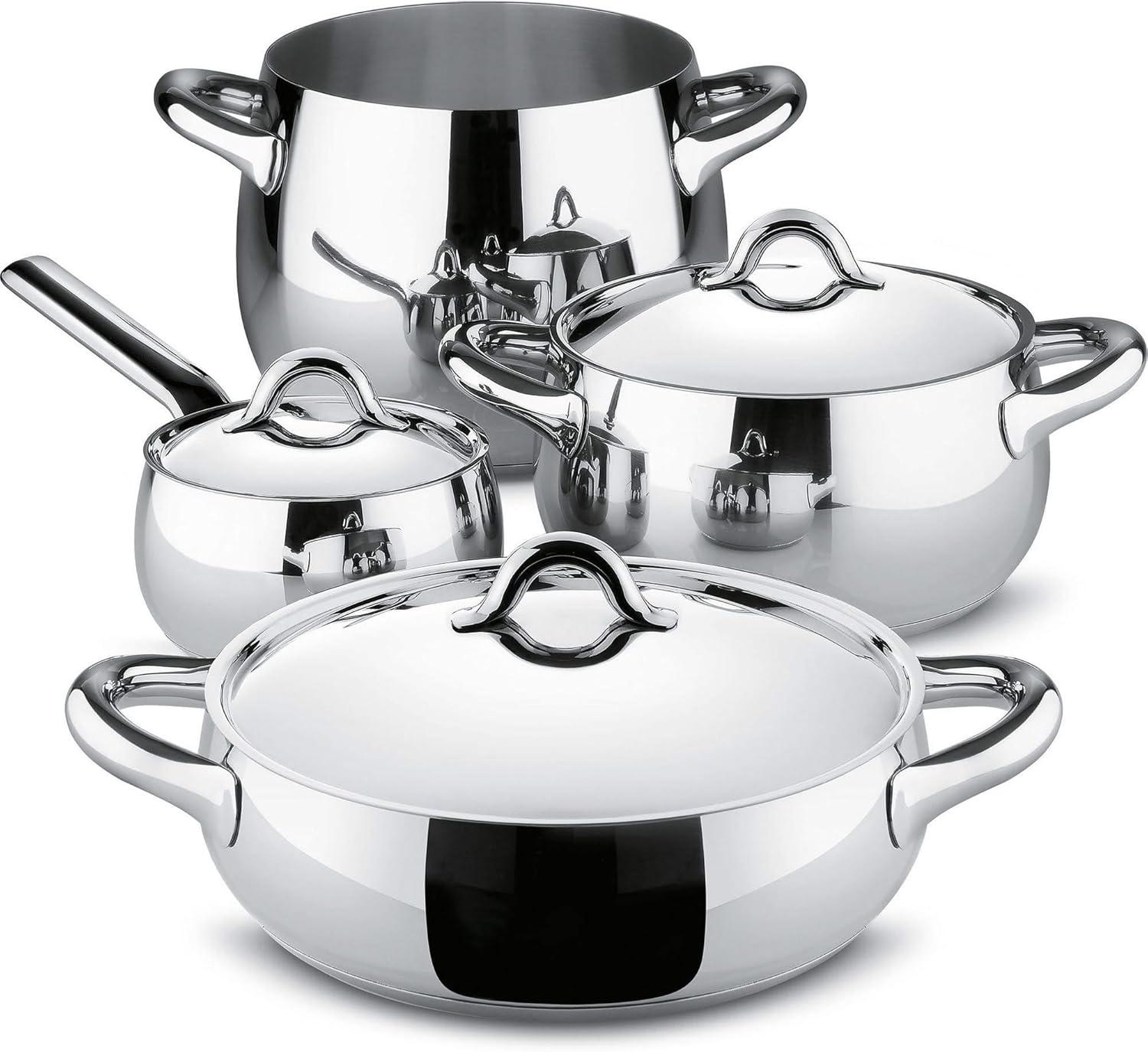 Mami 7-Piece Stainless Steel Kitchen Cookware Set