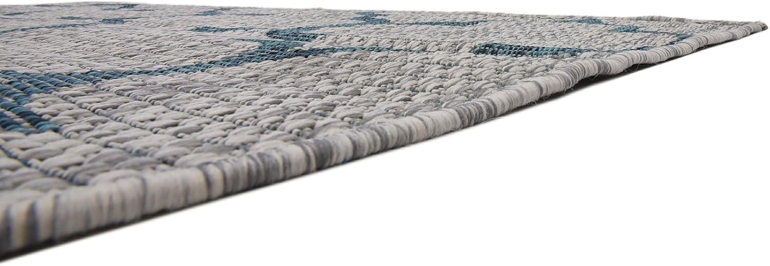 Unique Loom 4' 1 x 6' 1 Rectangle Indoor/Outdoor Trellis Gray Area Rug