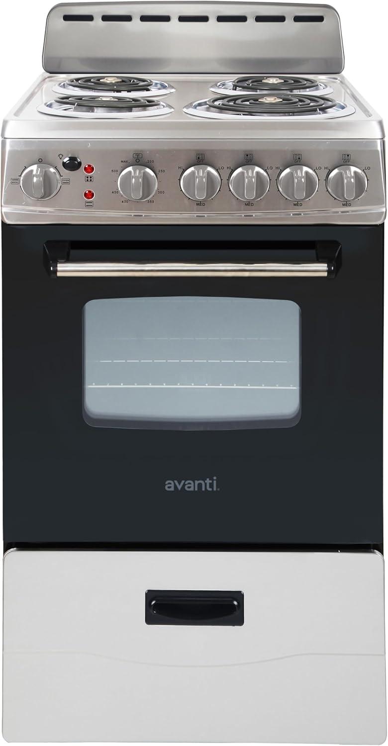 Avanti 20" Electric Range Oven with Framed Glass Door, in Stainless Steel (ERU200P3S)