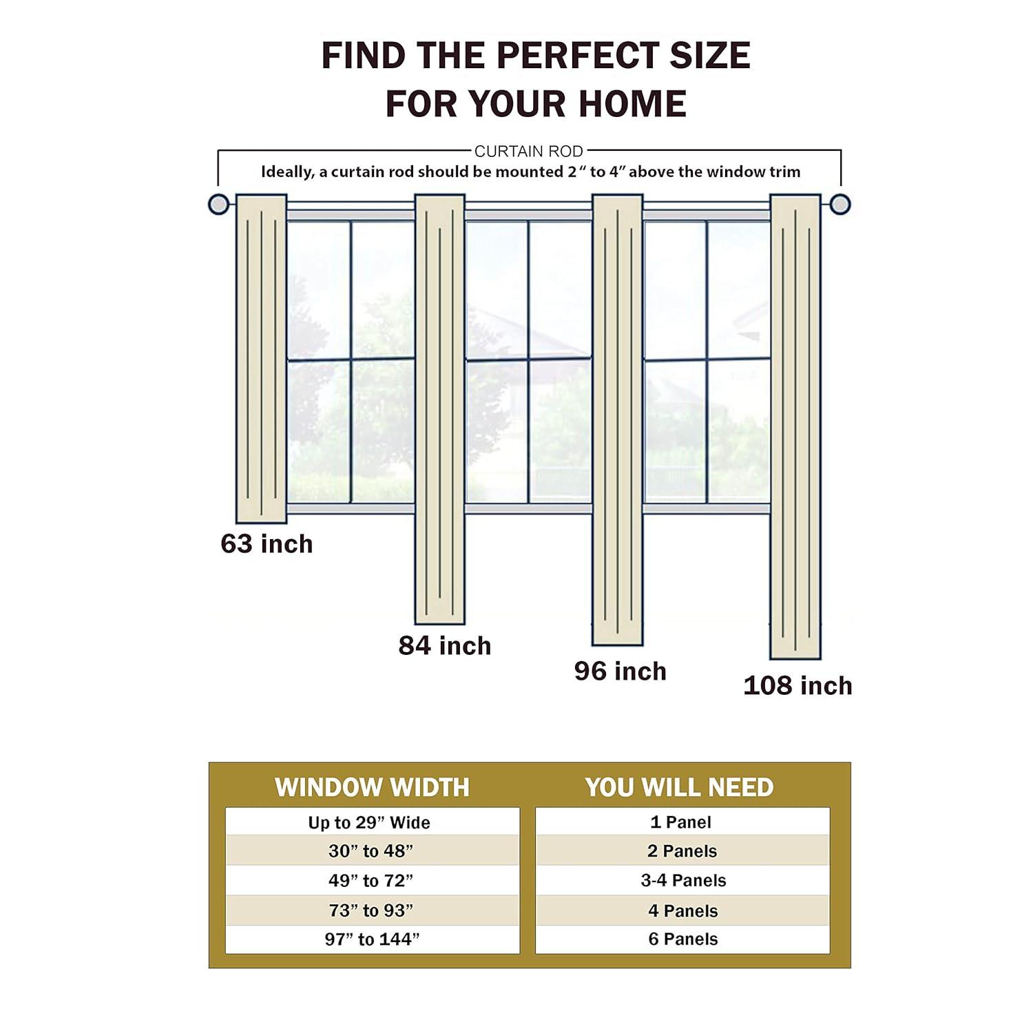 Superior Blackout Curtains, Insulated, Sun Blocking Curtain for Bedroom, Solid, Textured, Living Room Window, Thermal Woven, Jaxon Collection, Set of 2 Panels, Rod Pocket, 26" x 63", Beige