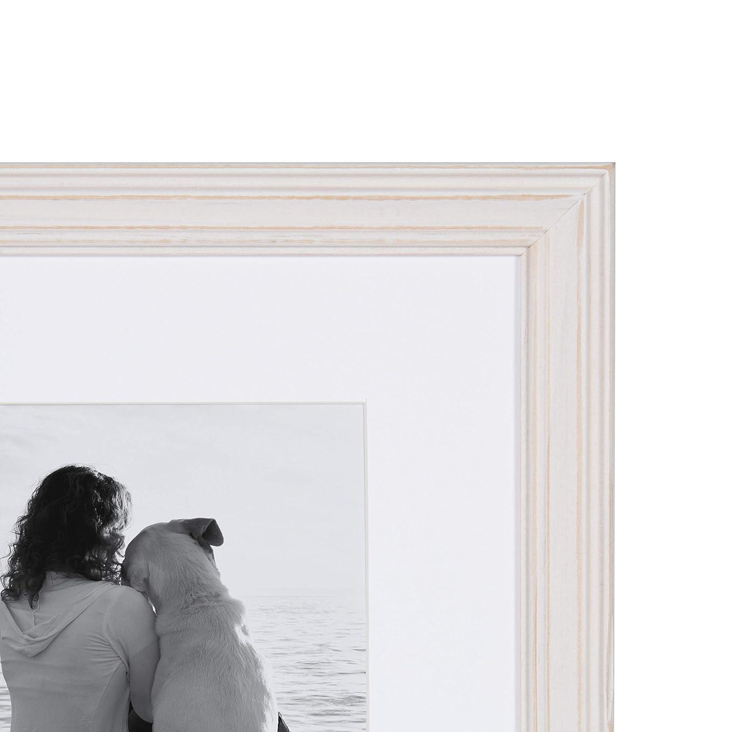 10pc Bordeaux Frame Box Set Matte White - Kate & Laurel All Things Decor: Wall Display, Modern Decor Style
