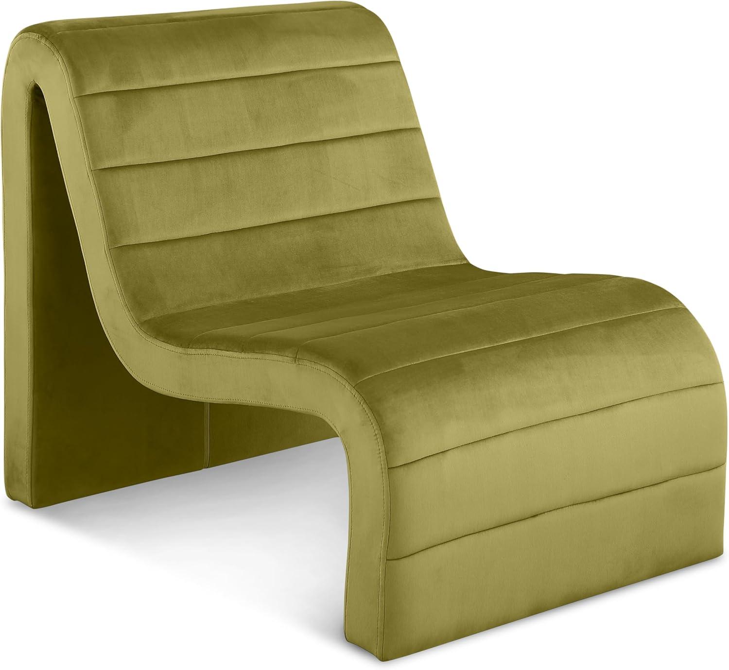 Meridian Furniture Ivy Olive Velvet Accent Chair