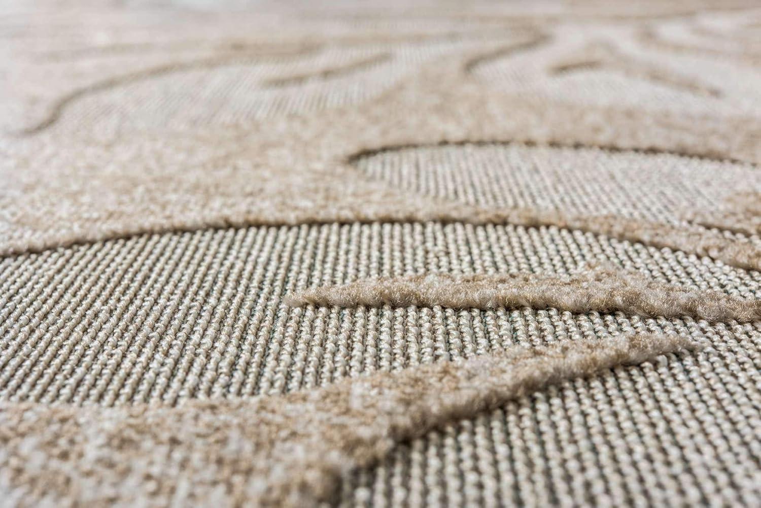 Unique Loom 7' 1 x 10' 0 Beige Outdoor Botanical Jacksonville Area Rug