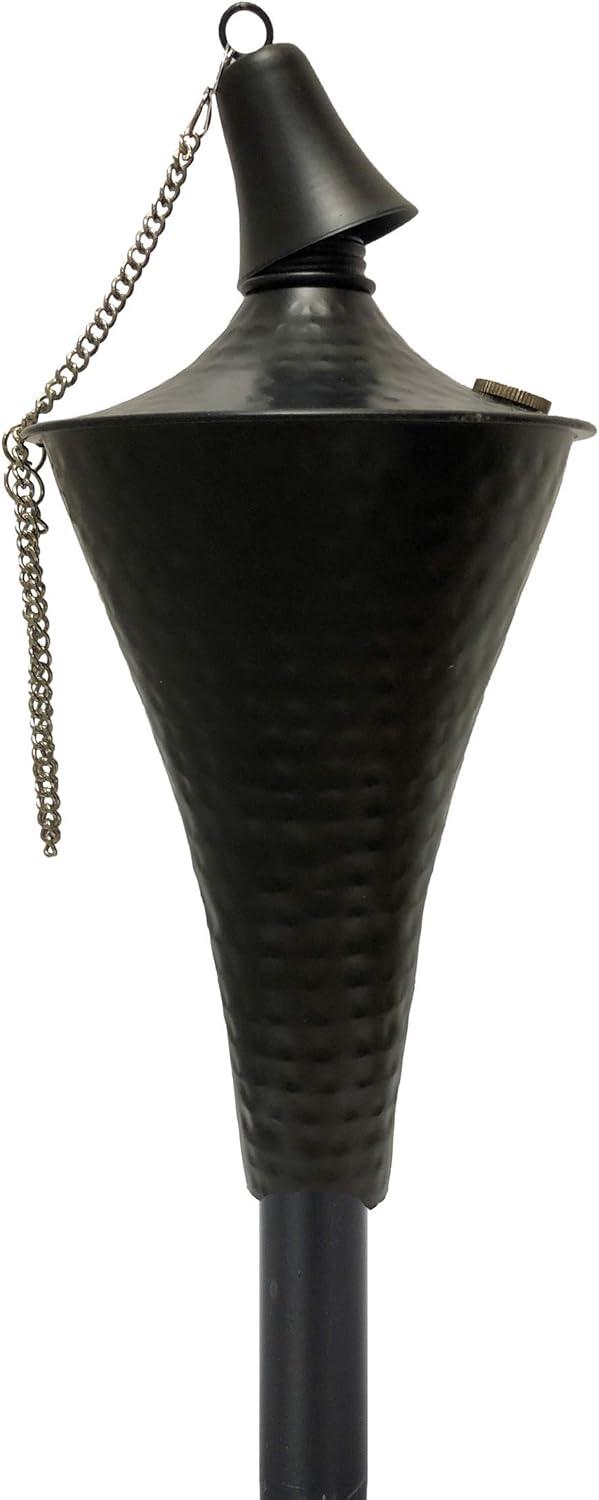 Legends International Oahu Tiki Torch Hammered Black - 4 Pack