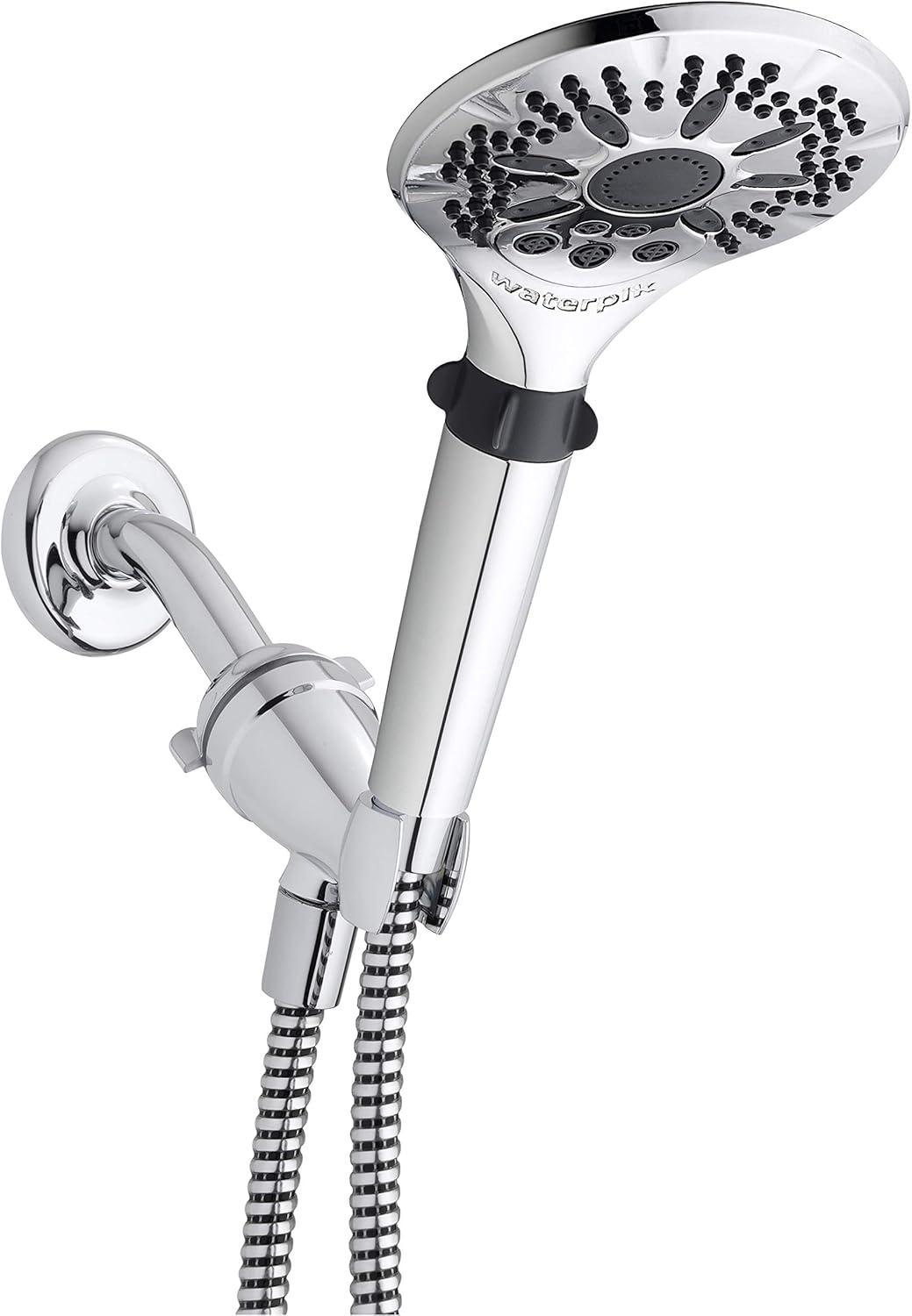 Chrome Handheld Showerhead with 5 Spray Settings