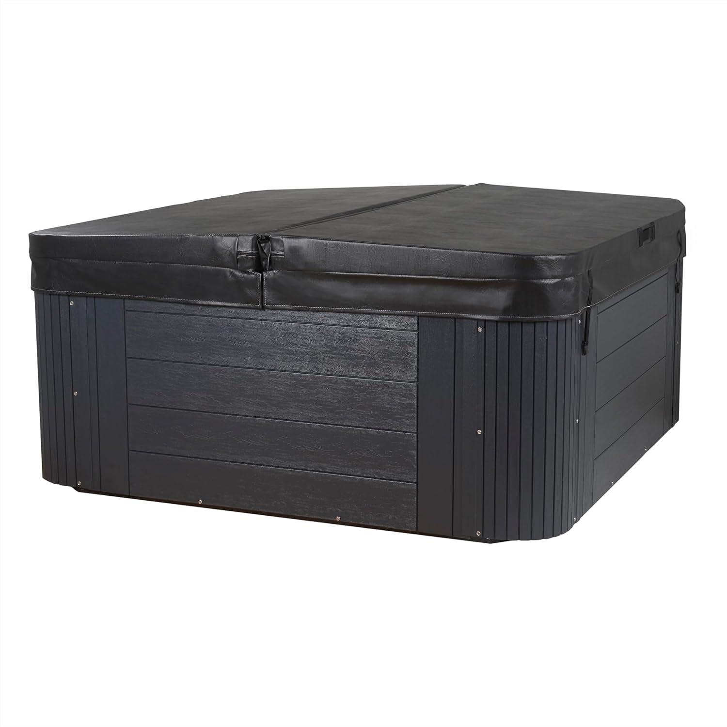 Aqualife® by Strong Spas® Annapolis™ 6-Person 50-Jet Lounger Hot Tub Spa with 2 Pumps, LED Lighting, Stainless Steel Heater and Ozonator, Insulated Cover Included