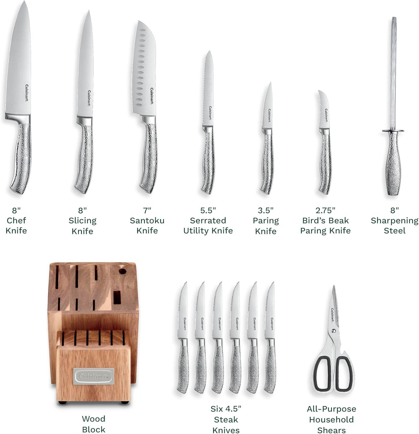 Cuisinart Cuisinart 15pc Stainless Steel Cutlery Block Set