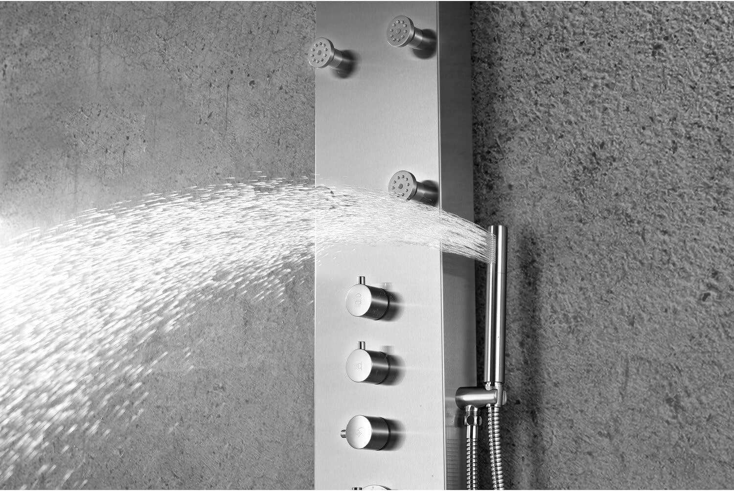 Fontan 62.99'' Shower Panel with Fixed Shower Head