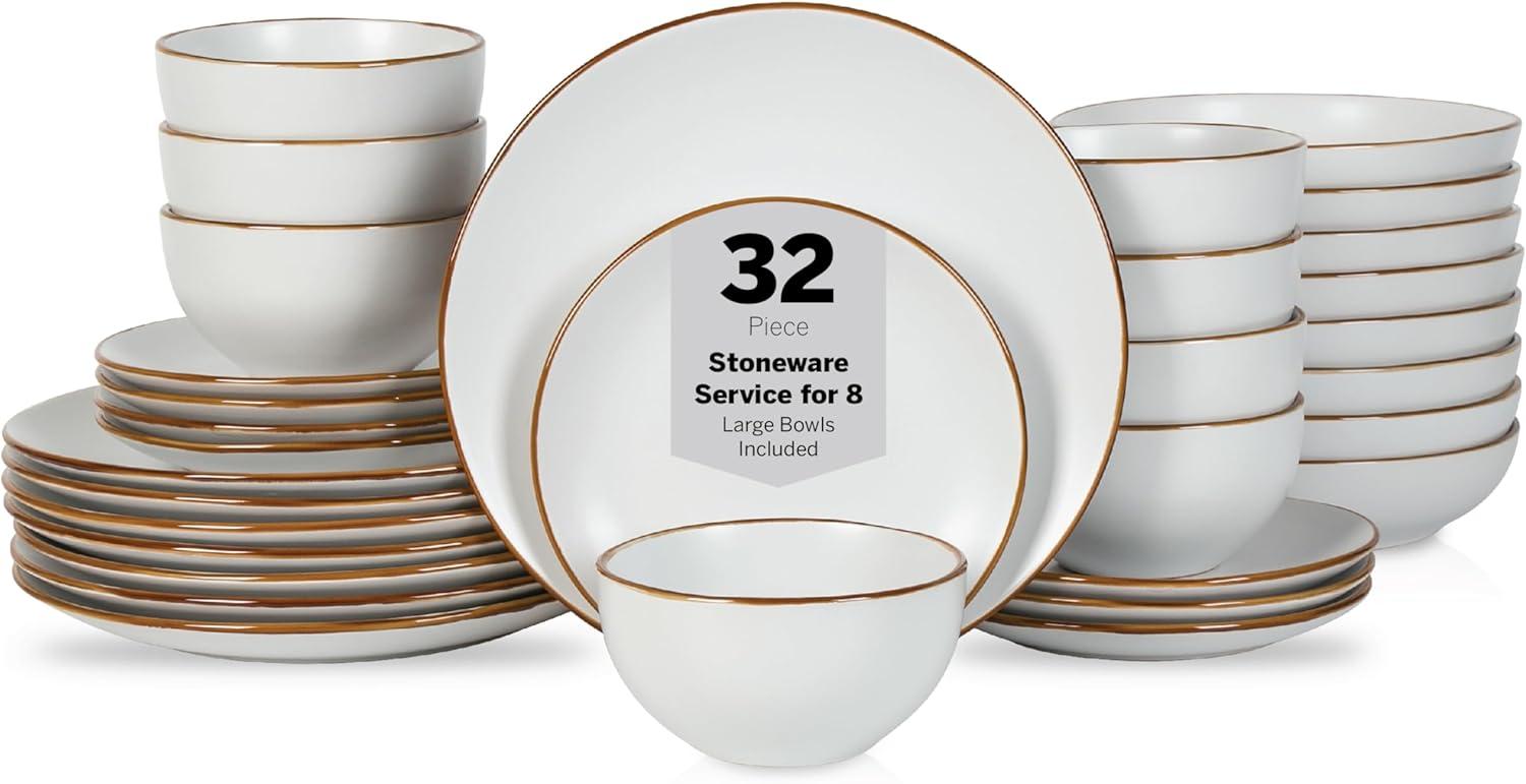 Stone Lain Brasa 32-Piece Dinnerware Set Stoneware