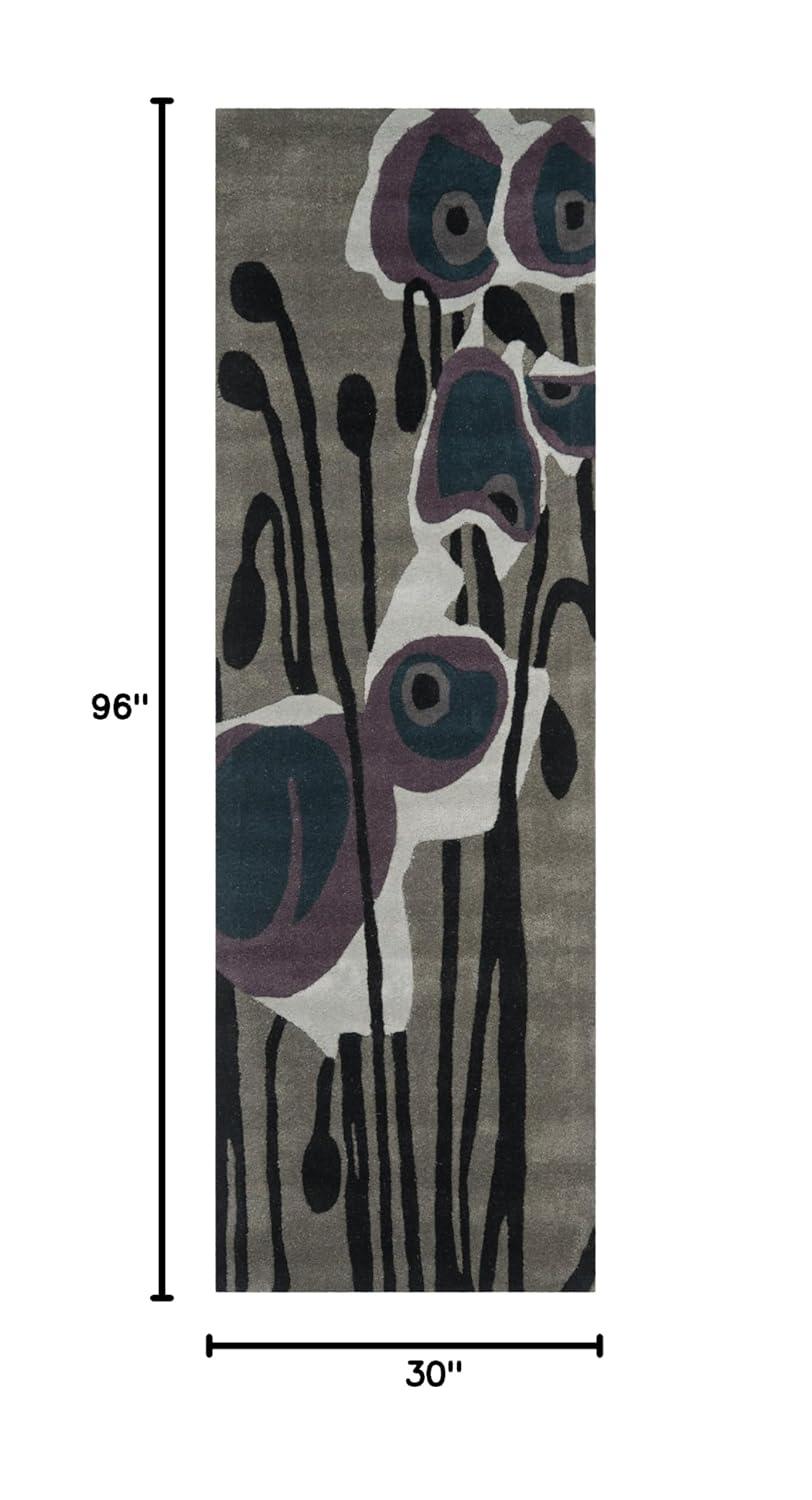 Soho SOH853 Hand Tufted Accent Rug - Grey/Blue - 2'x3' - Safavieh.