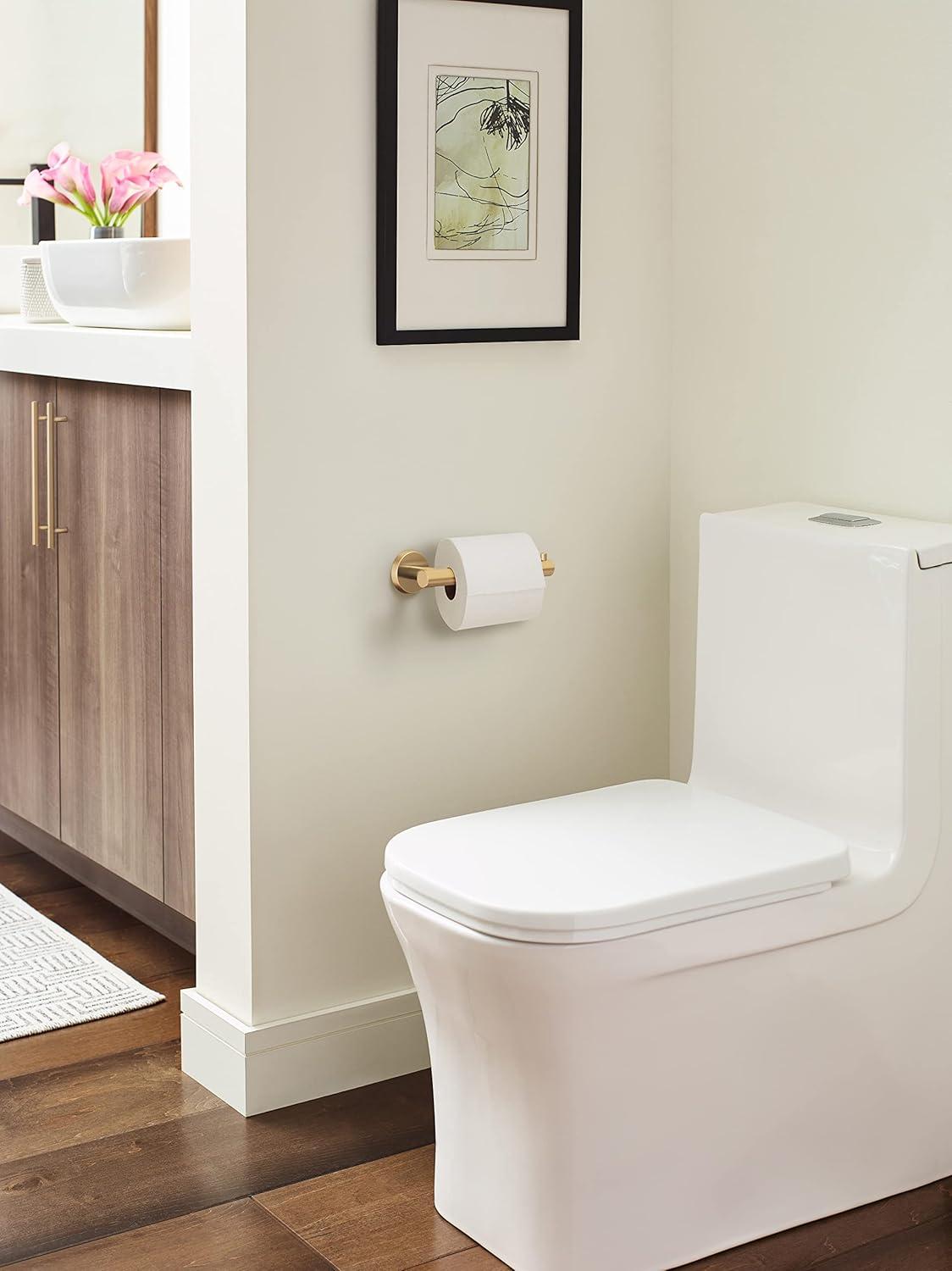 Amerock Arrondi Champagne Bronze Single Post Toilet Paper Holder
