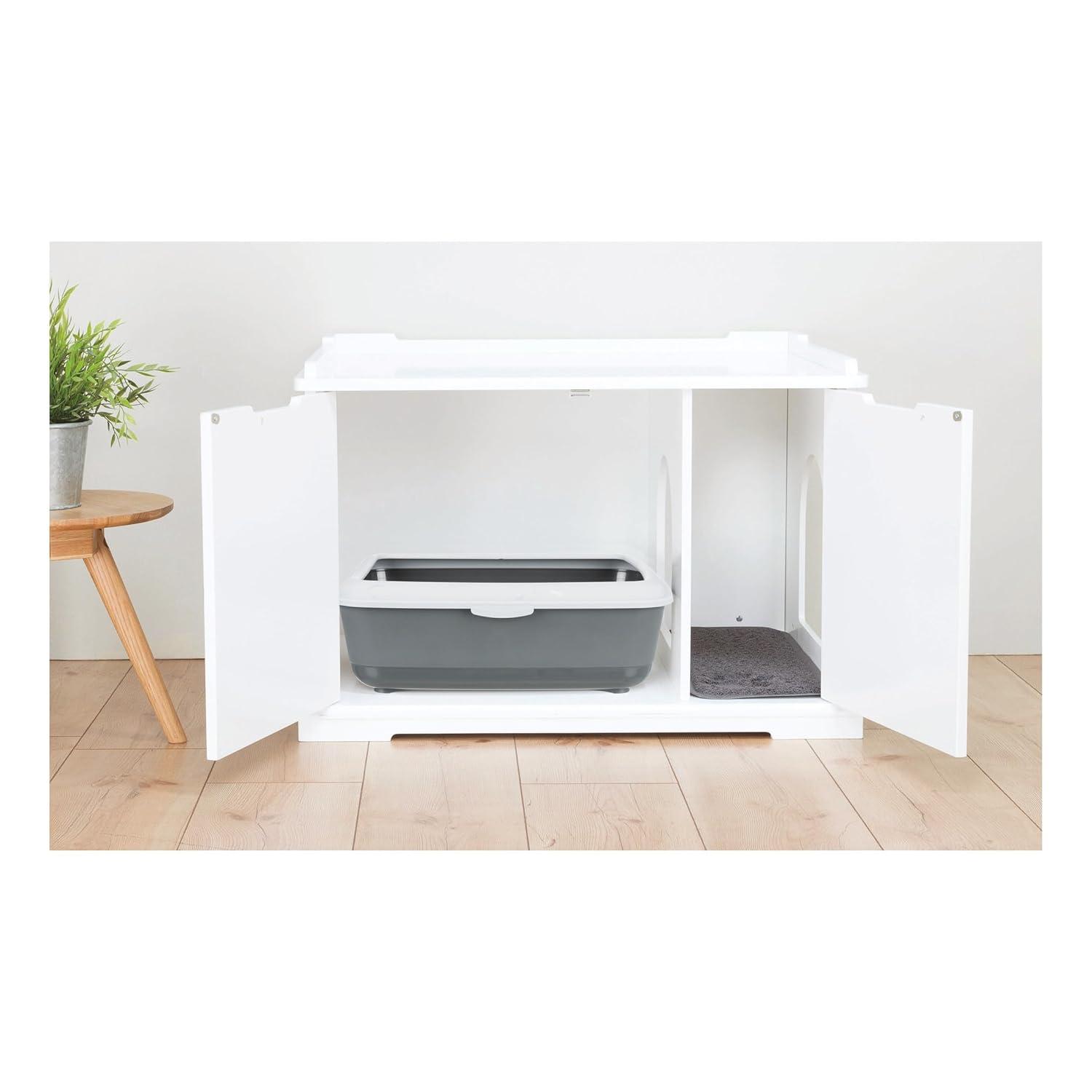 TRIXIE TRIXIE XL Furniture Style Litter Box Enclosure and Pet Home, Hidden Cat Litter Box