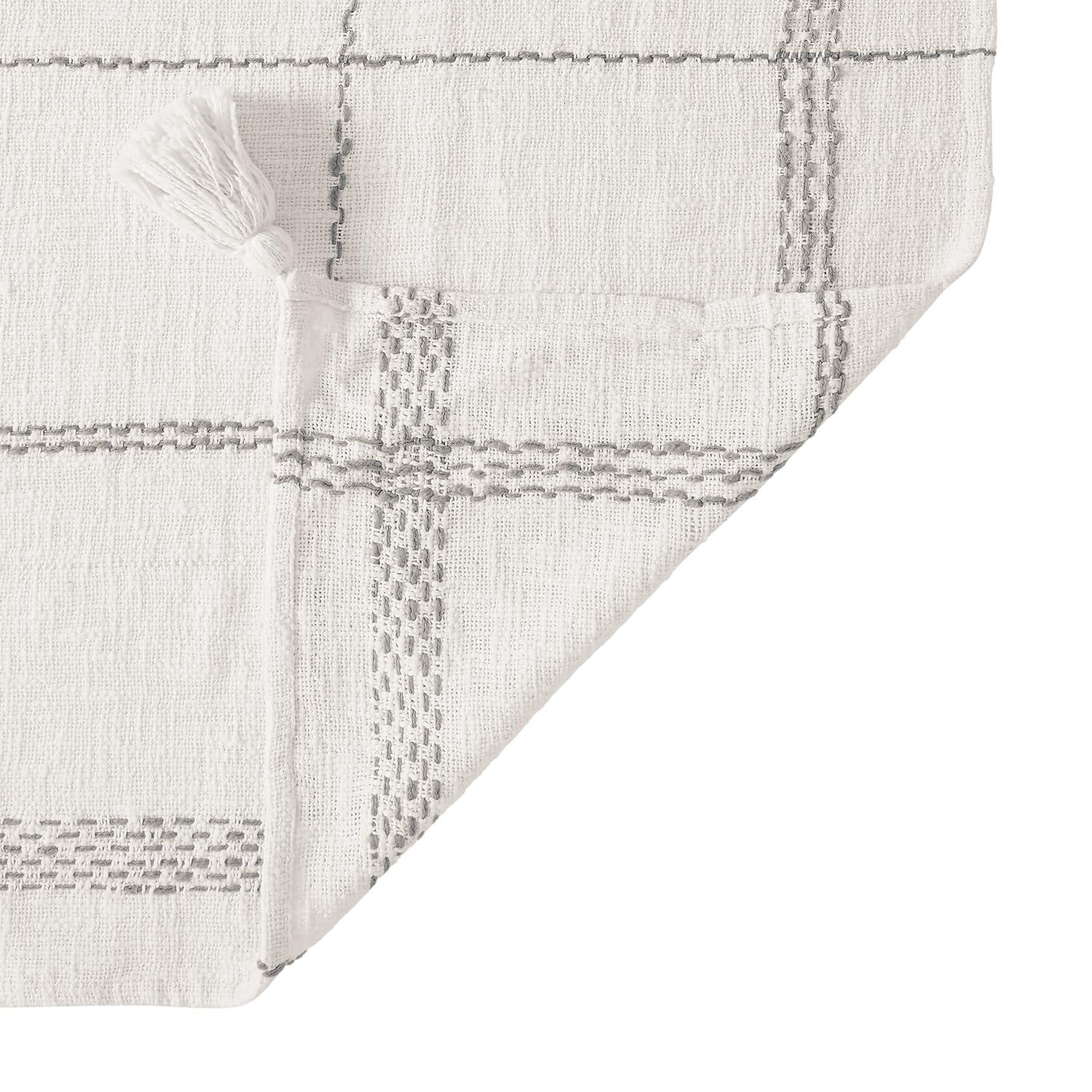 VCNY Piri Plaid Woven Slub Cotton Throw Blanket, 50" x 60"