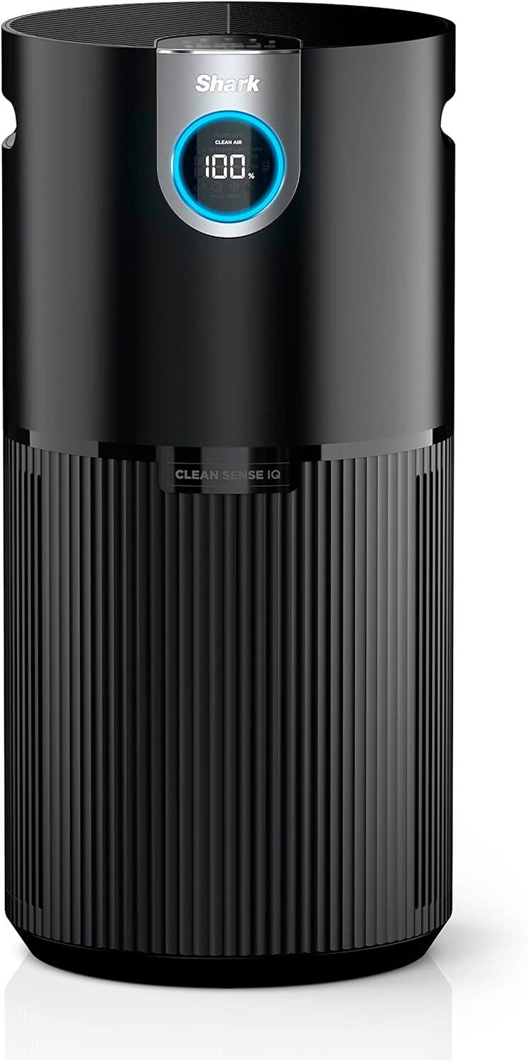 Charcoal Grey Floor-Standing HEPA Air Purifier with Eco Mode