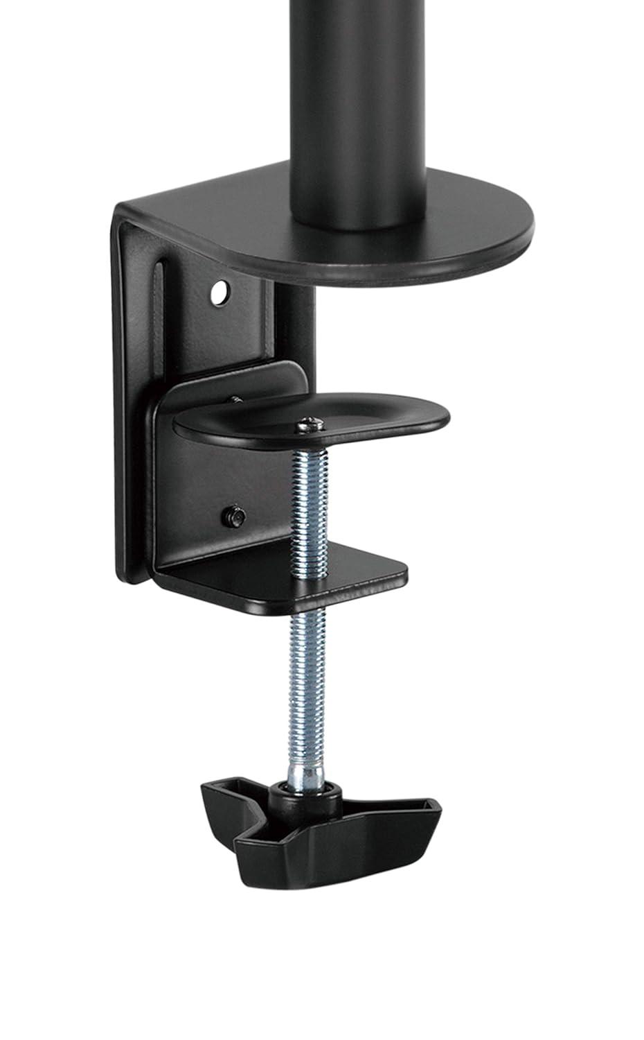 Amer Black Steel Single Monitor Articulating Arm Mount