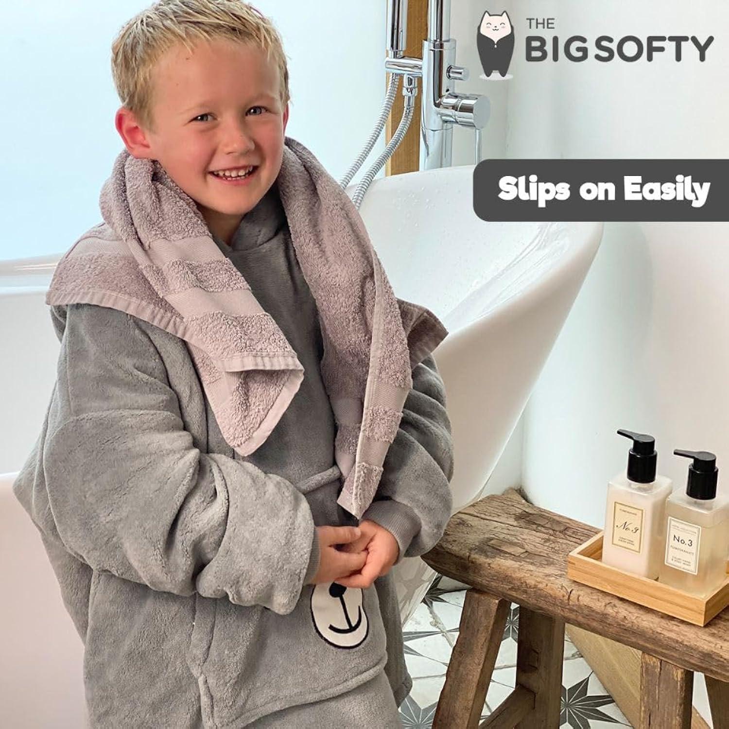 Wearable Animal Blanket Hoodie for Kids 3-10yr, Comfy Hooded Blanket for Girls and Boys, Toddler