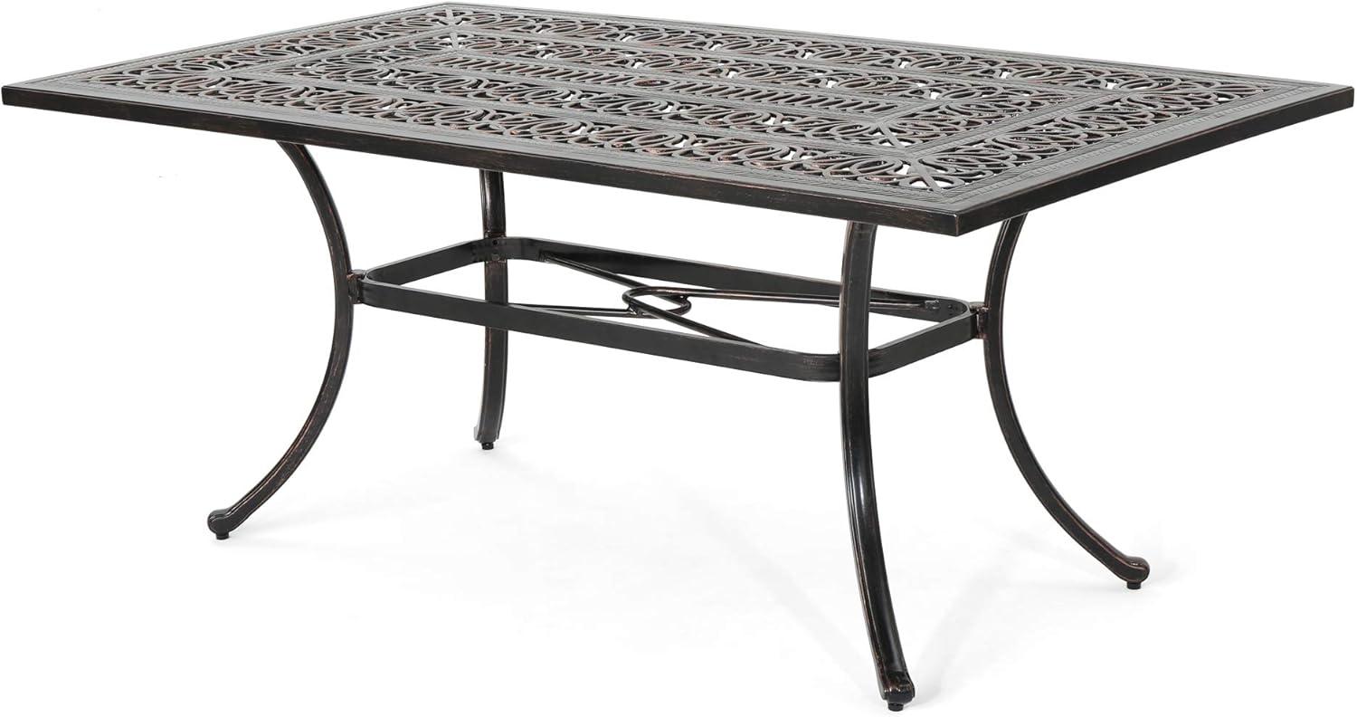 Fleur De Lis Living Outdoor Rectangular Dining Table