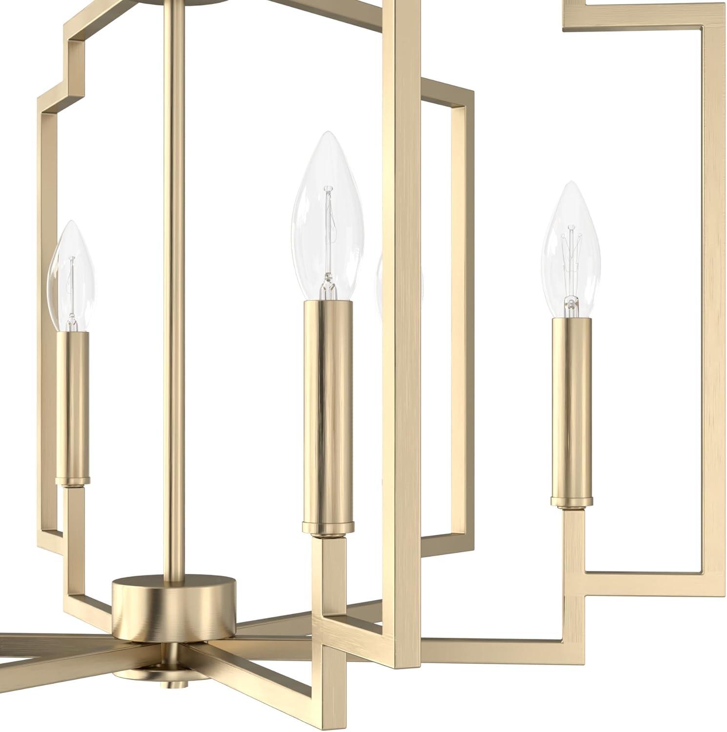 Zoanne Alturas Gold 24" Modern Glam Chandelier