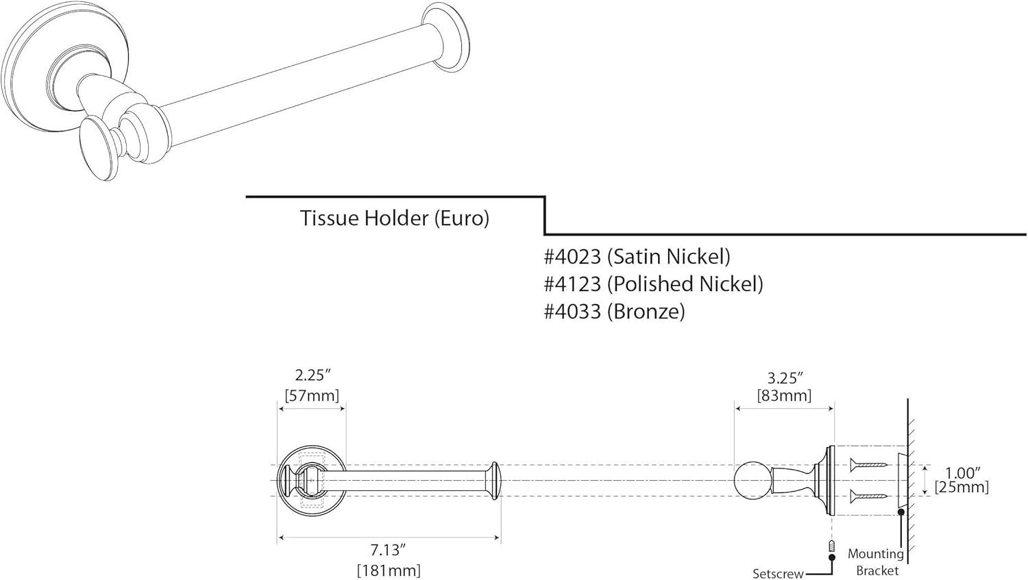 Tavern Wall Mounted Toilet Paper Holder