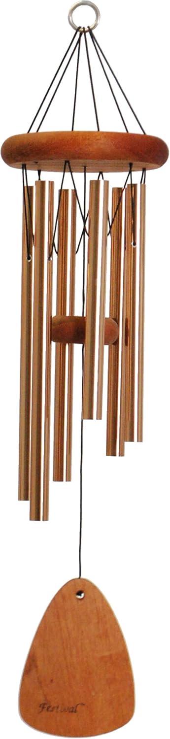 Festival 24" Redwood and Bronze Wind Chime