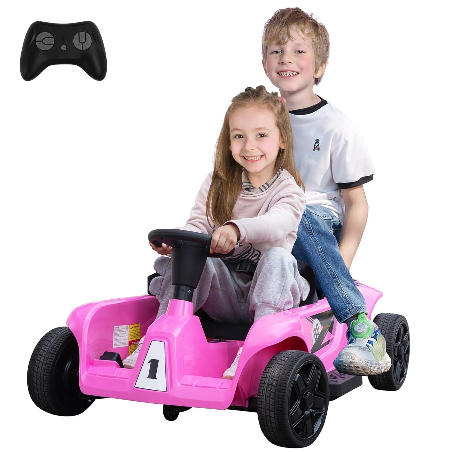ピンクおもちゃ Amazon.com: HOMGX Wiggle Car Ride On Toy, Swing Car with LED