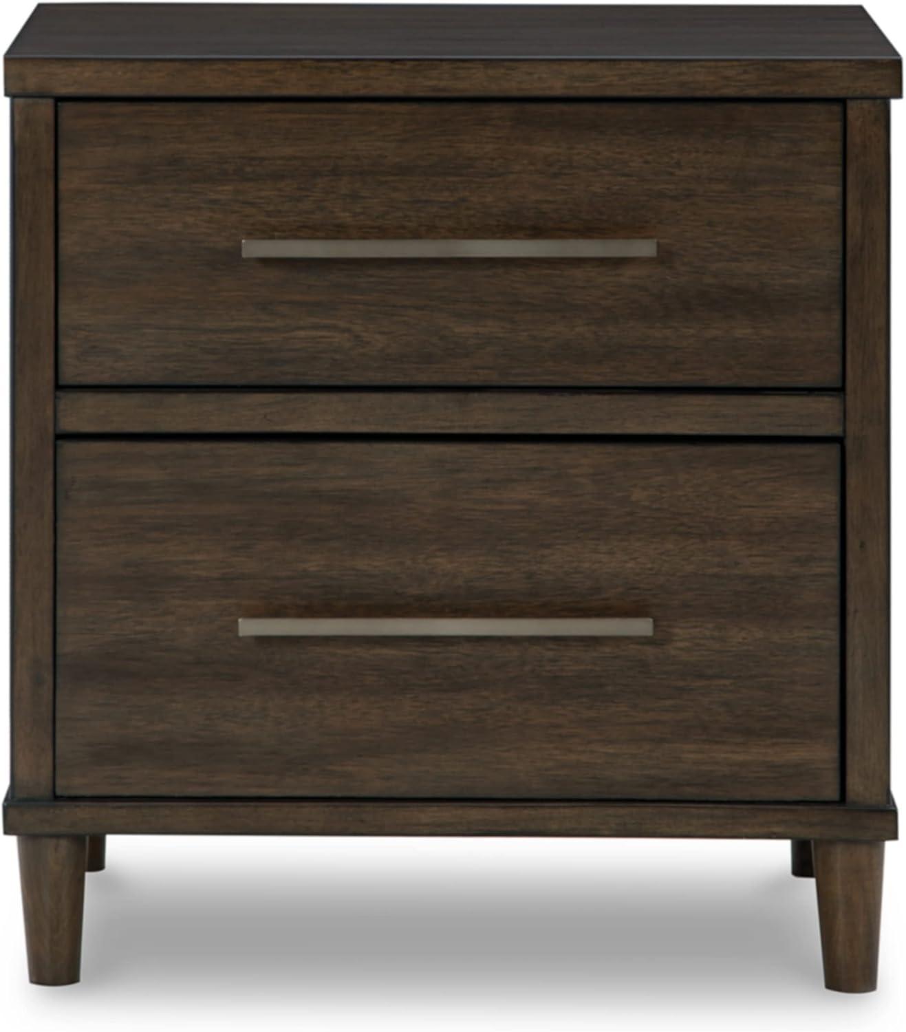 Signature Design by Ashley Contemporary Wittland 2 Drawer Nightstand, Brown