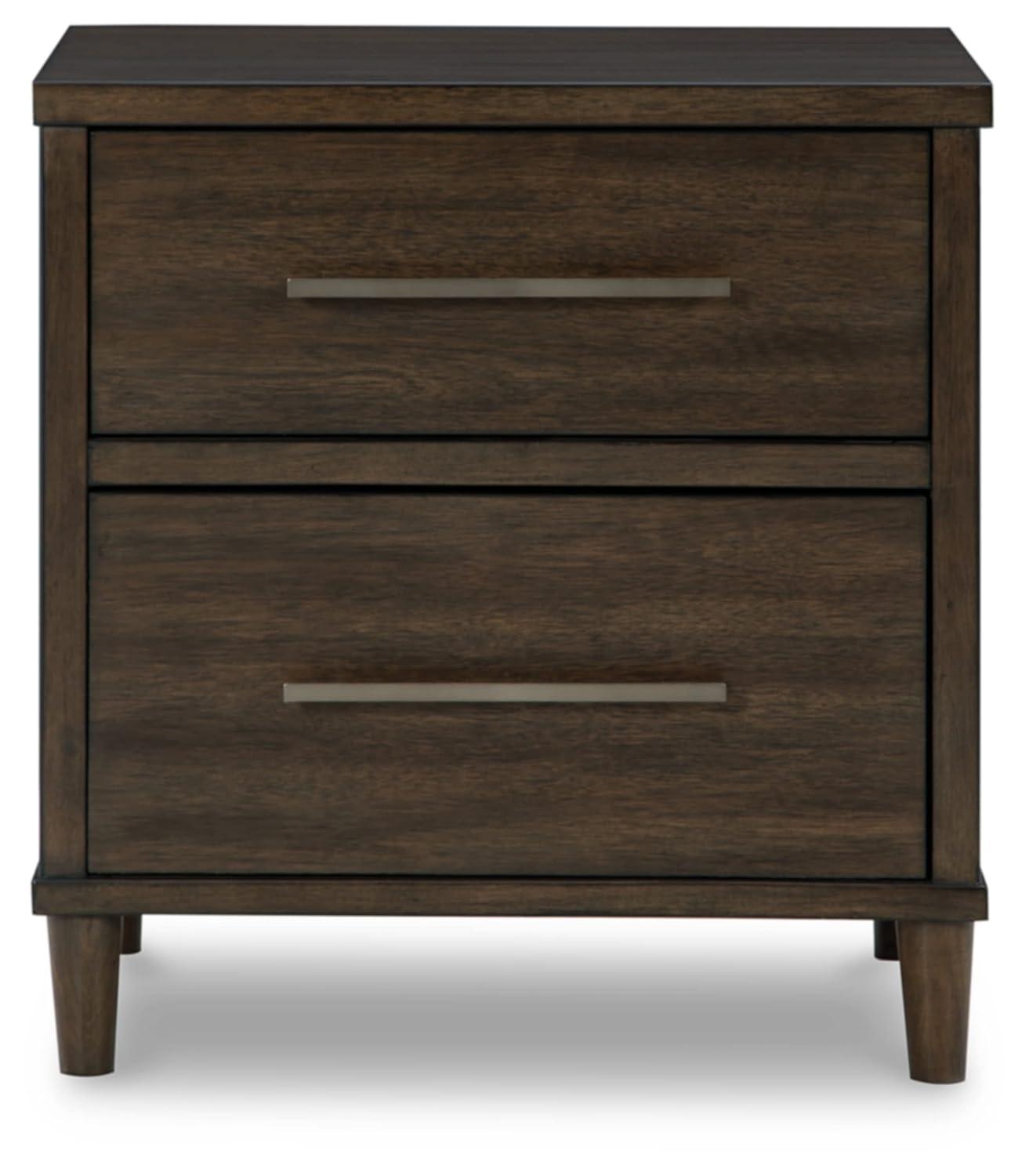 Signature Design by Ashley Contemporary Wittland 2 Drawer Nightstand, Brown