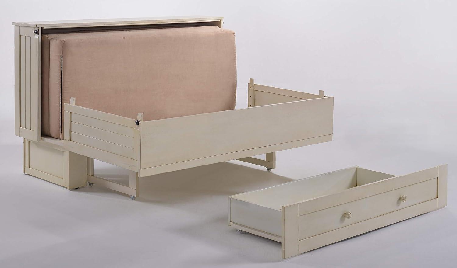 Daisy Queen Size Murphy Bed Cabinet with Storage & Charging Ports