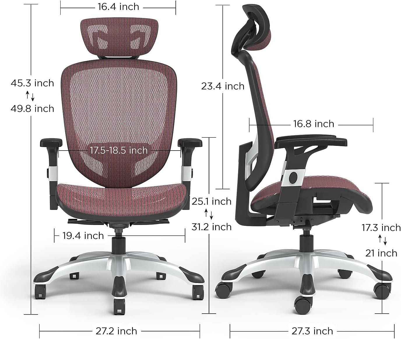 Task Mesh Chair, Maroon