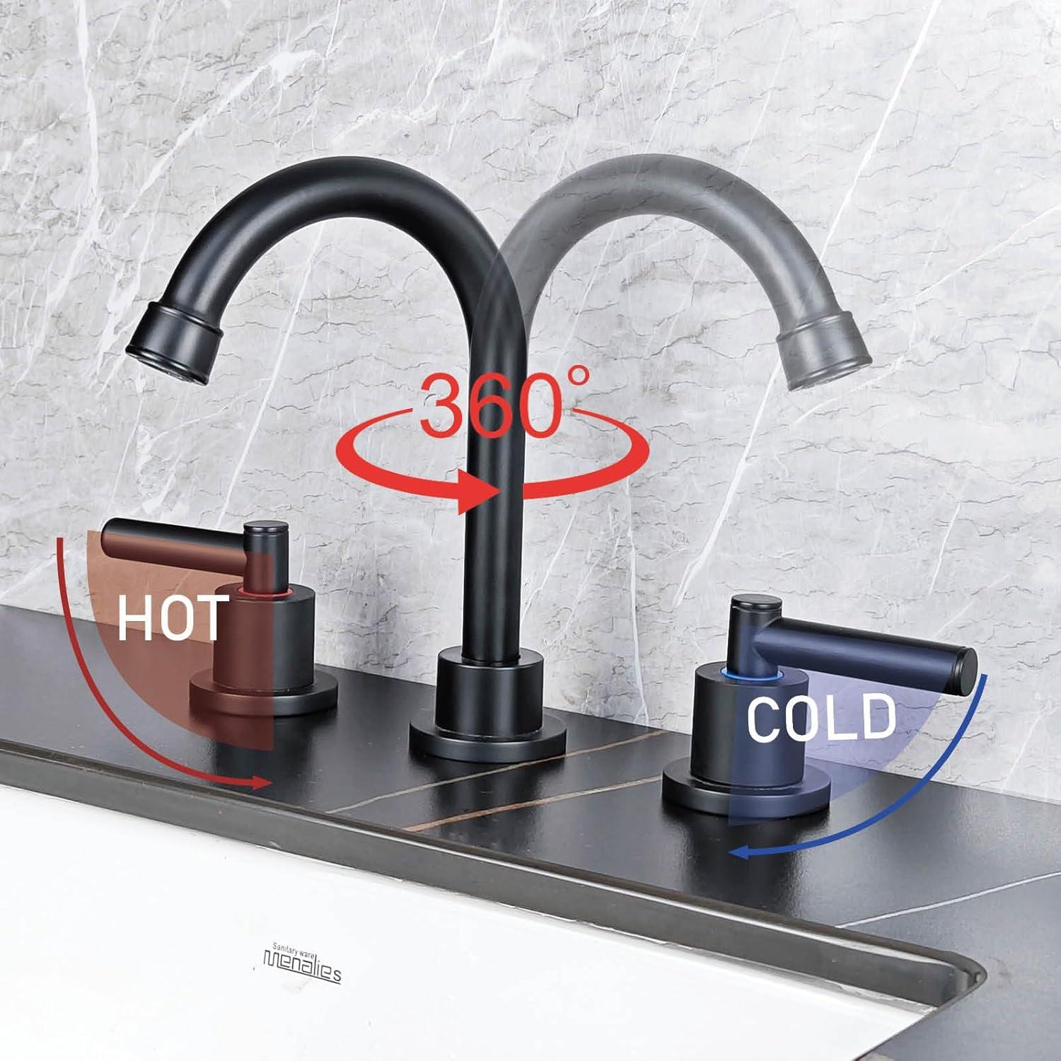 Widespread 2-handle Bathroom Faucet