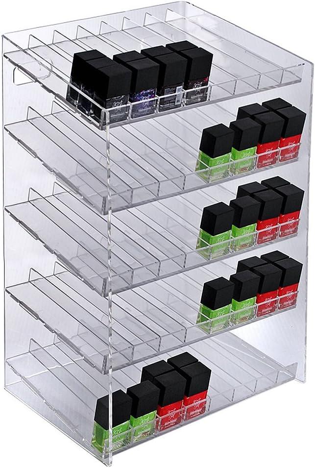 Five-Tier 40 Compartment Display, 8-Comp per Tier. Dimensions: 12"W x 8.5"D x 18.5"H