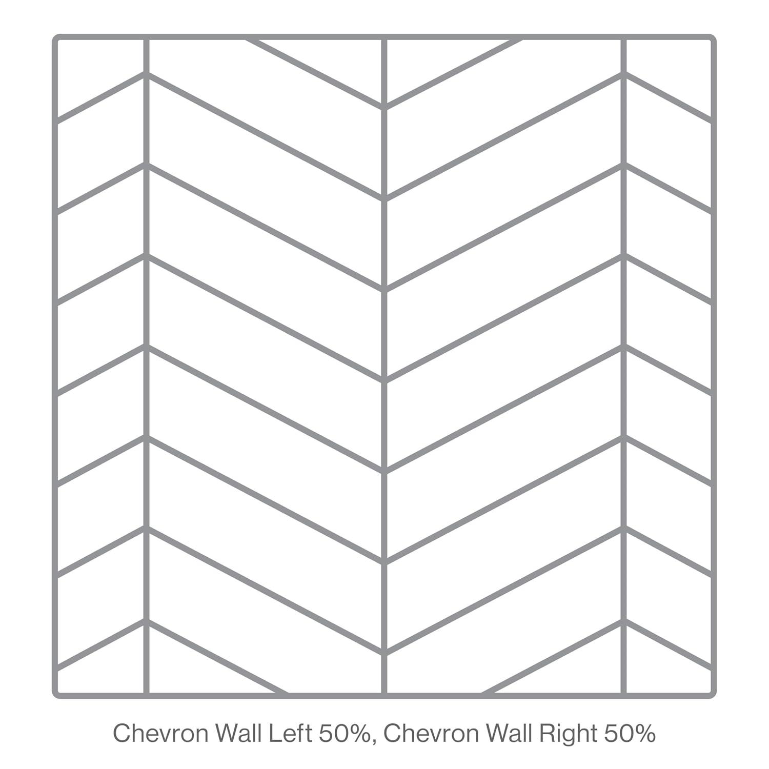 Bedrosians Sorrento Gloss Ceramic Tile 2.5" x 10", Right-Side, Fiore (18-Pack, 3.26 SF)