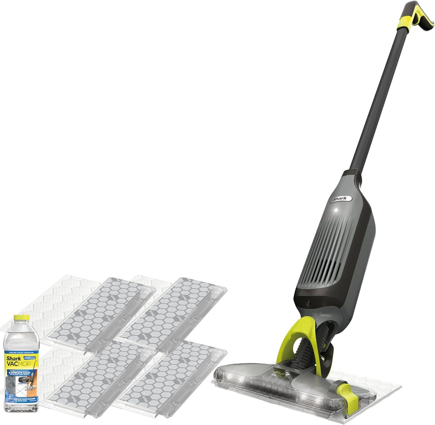 Shark Vacmop Pro Cordless Hard Floor Disposable Pad Vacuum Mop, Charcoal Gray