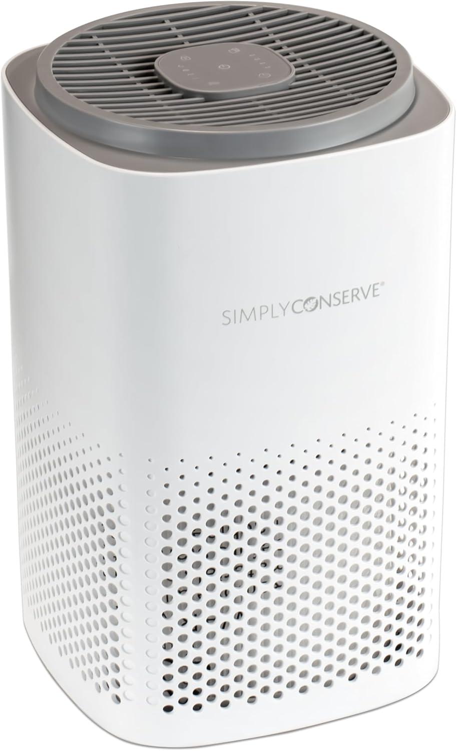 White Energy Star HEPA Air Purifier with Odor Control