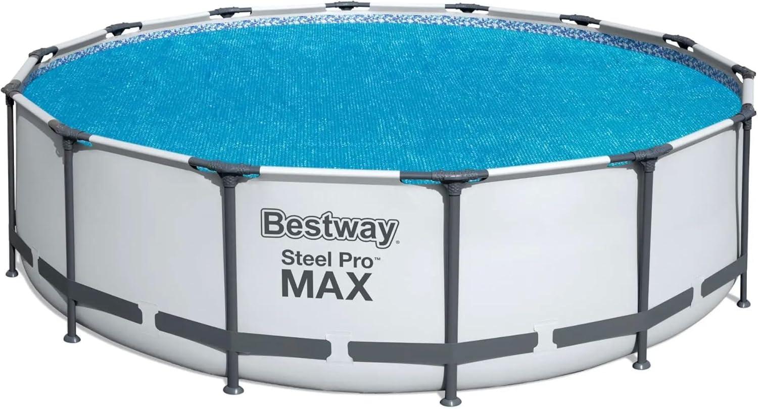Bestway Bestway Flowclear 14 Feet Round Above Ground Pool Solar Pool Cover Only, Blue
