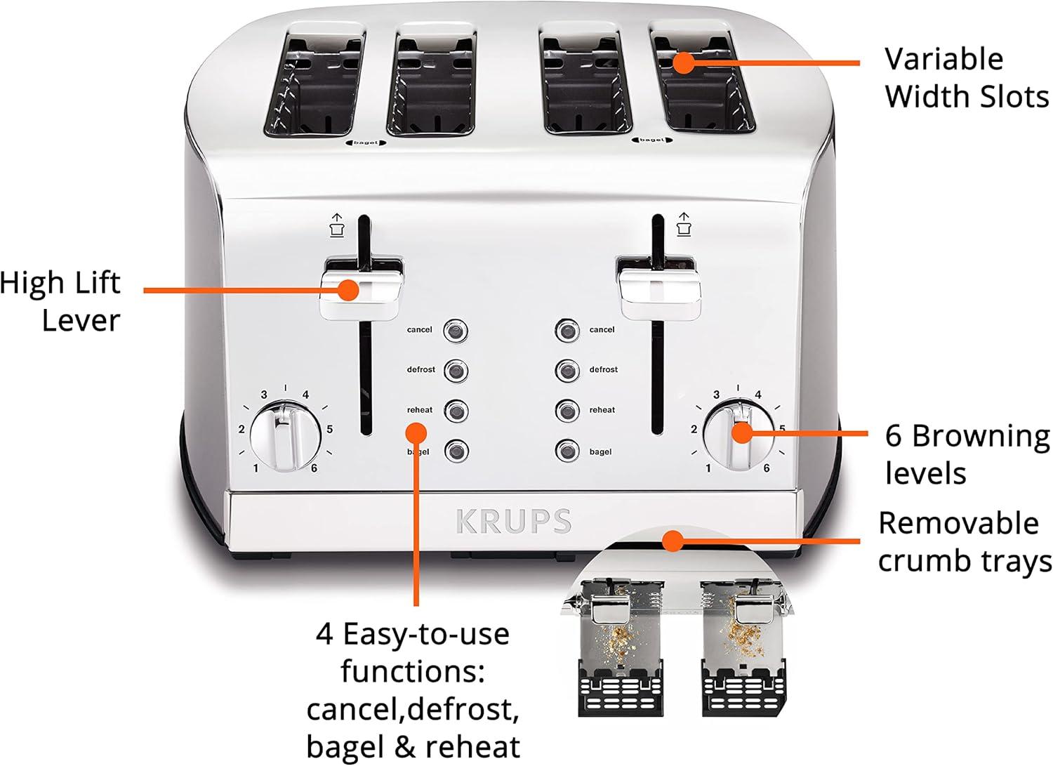 KRUPS KH734D51 4 Slice Toaster