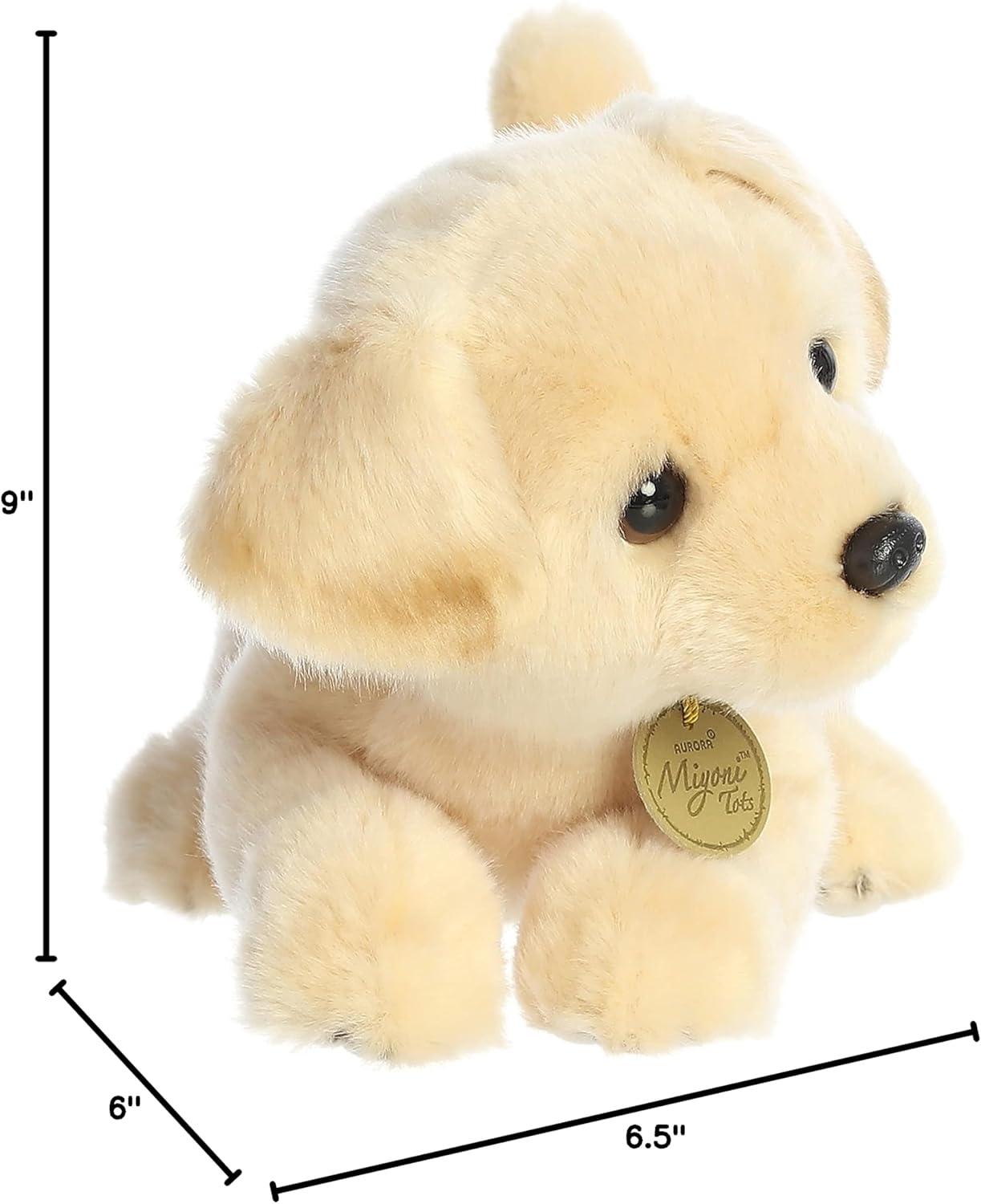 Aurora Small Yellow Lab Pup Miyoni Adorable Stuffed Animal 9"