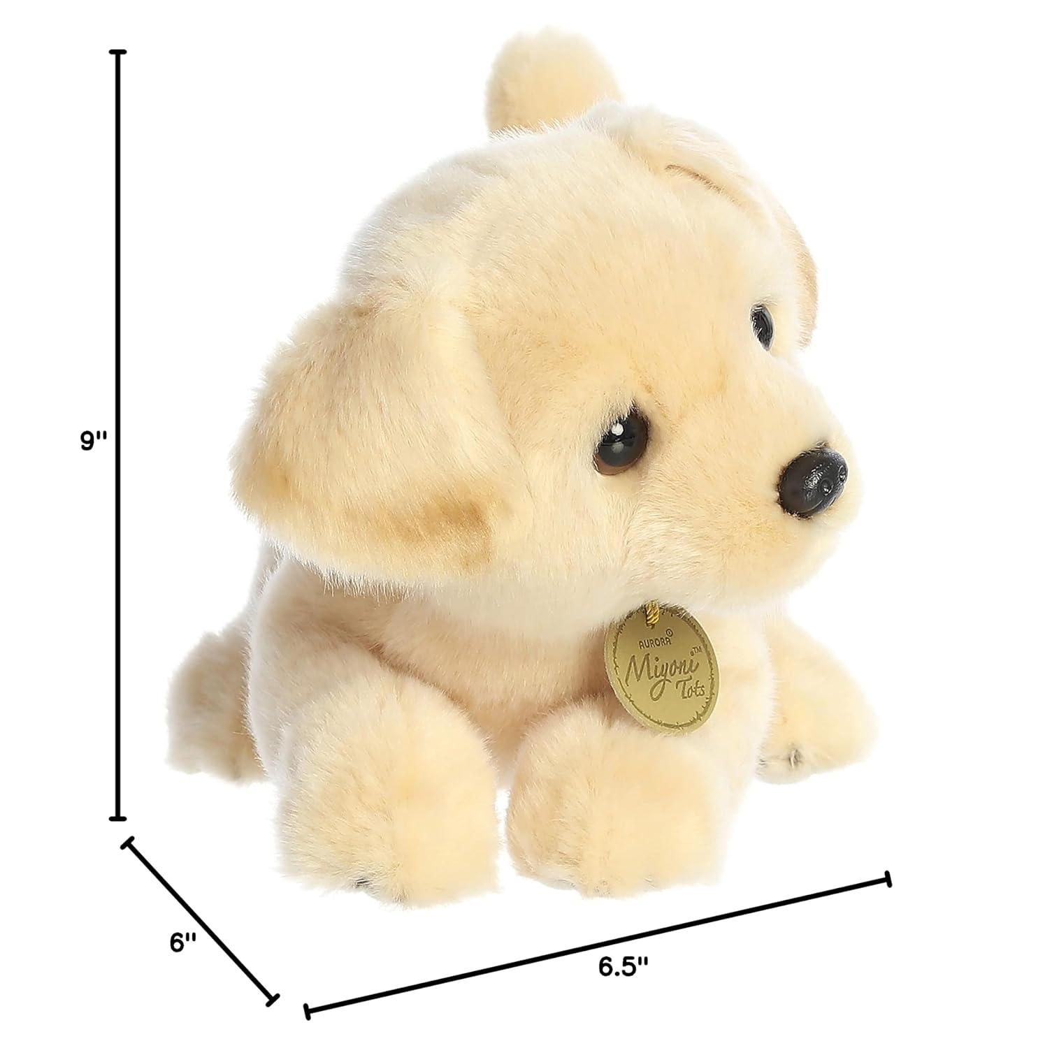Aurora Small Yellow Lab Pup Miyoni Adorable Stuffed Animal 9"