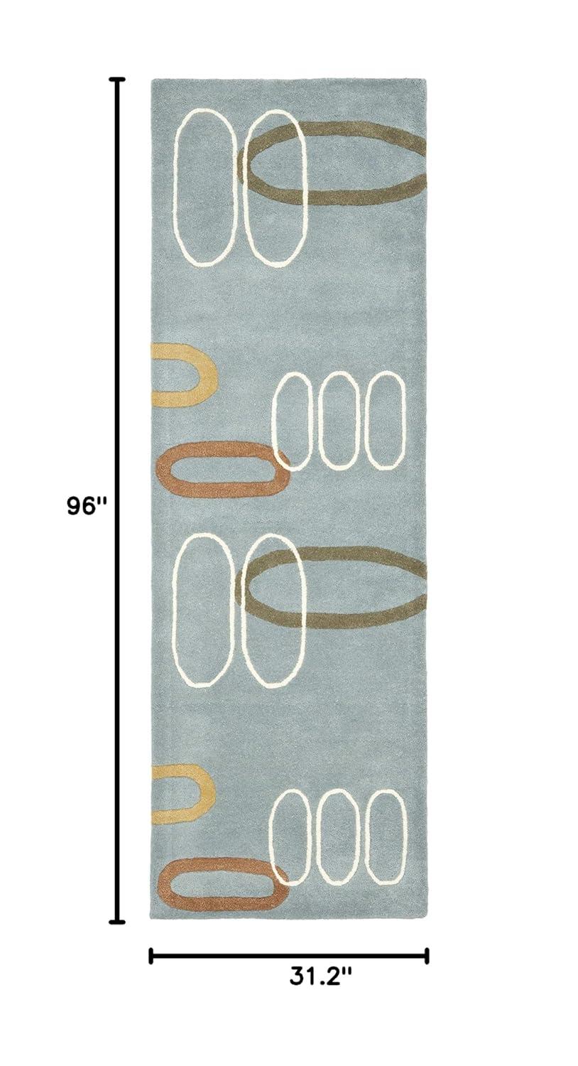 Soho SOH801 Hand Tufted Indoor Accent Rug - Blue/Multi - 2'x3' - Safavieh.