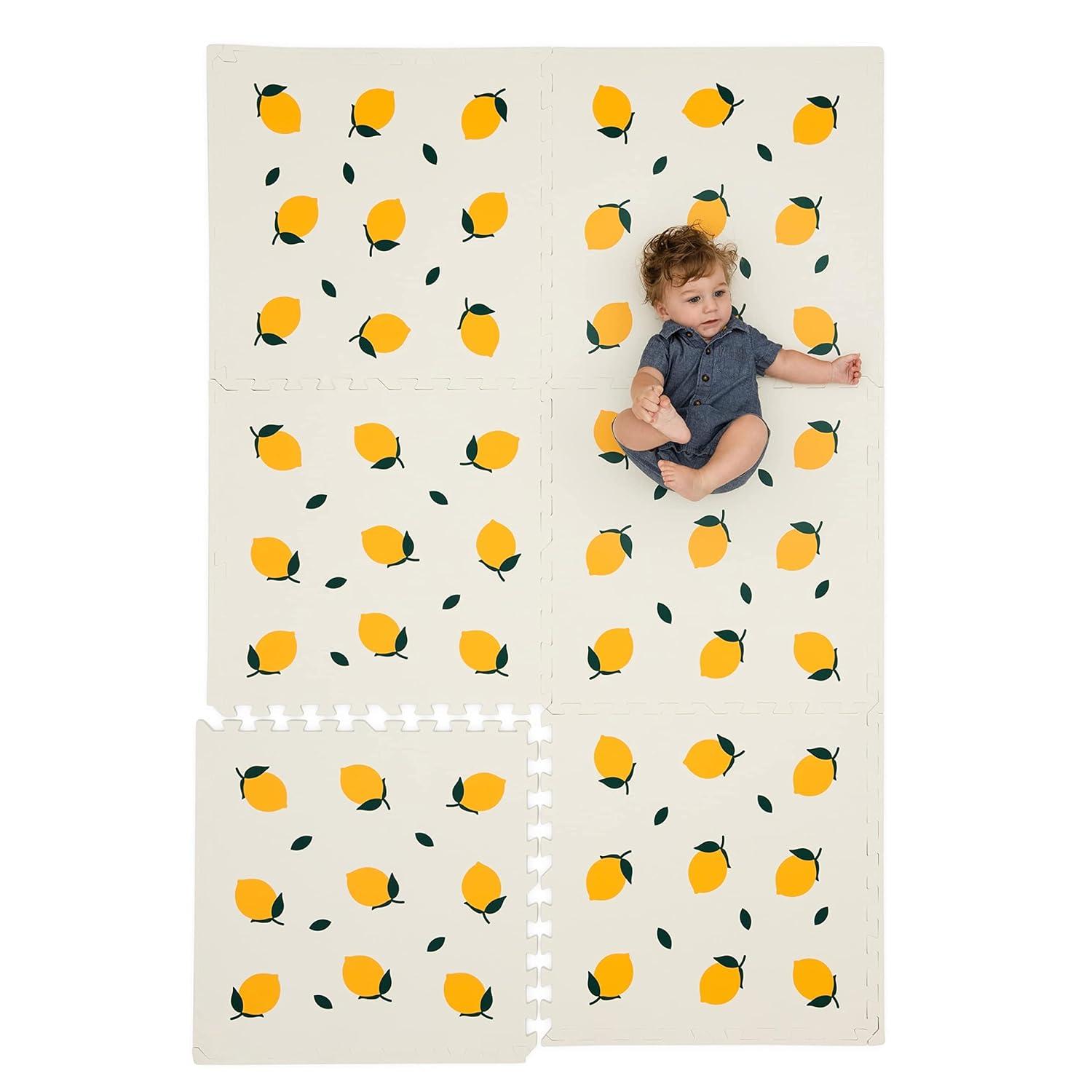 CHILDLIKE BEHAVIOR Baby Play Mat with Interlocking Floor Tiles