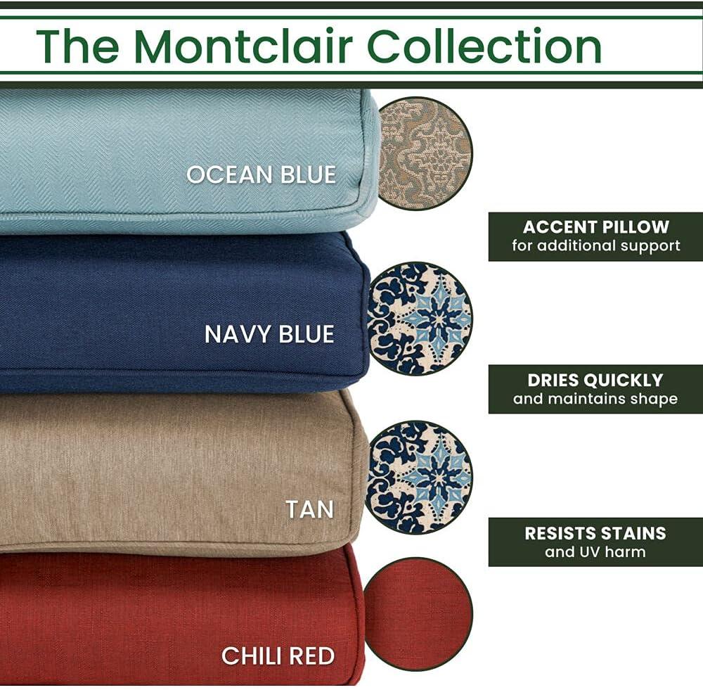 Hanover Montclair 9-Piece High-Dining Set in Ocean Blue with 8 Counter-Height Swivel Chairs and 60-Inch Square Table